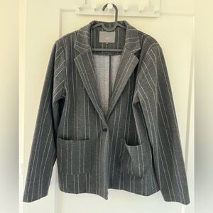 Gray Pinstripe Blazer